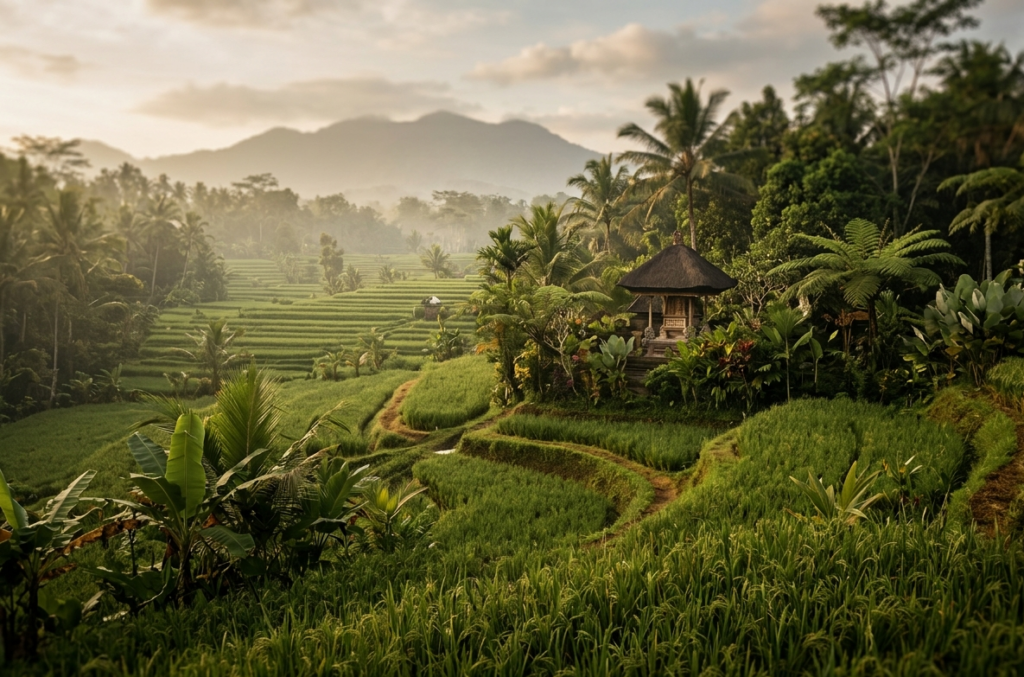 suasana alam di ubud sekitar ayuttama ayurveda centre
